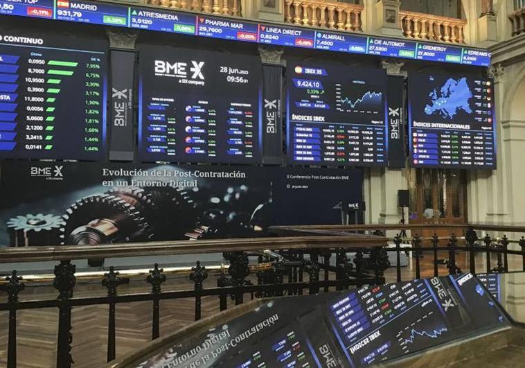El Ibex salva los 9.300 puntos pese a la caída de energéticas e Inditex