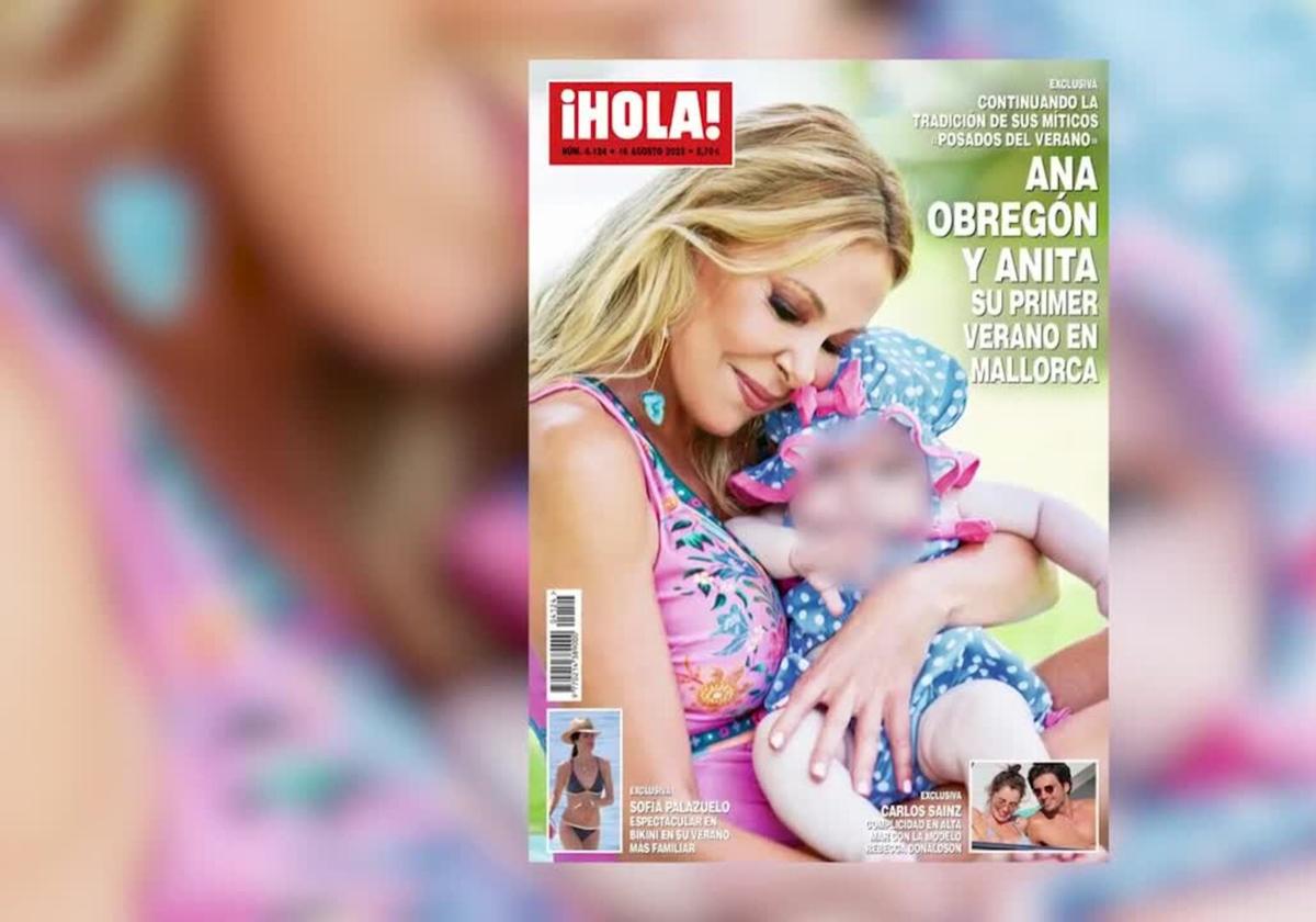 Ana Obregón hace su primer posado de verano junto a Anita