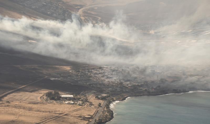 Así ha quedado la isla hawaiana de Maui tras los devastadores incendios