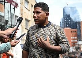 Manuel Ranoque, padre de dos de los cuatro niños indígenas que sobrevivieron en la selva.