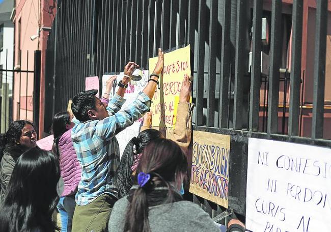 Protestas contra los abusos sexuales en La Paz (Bolivia)