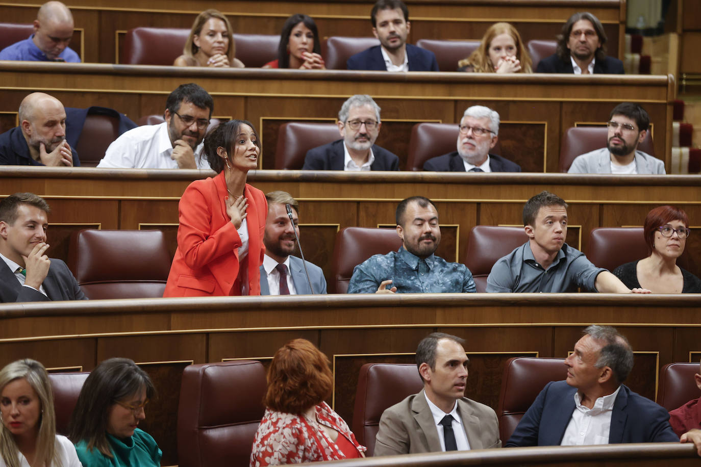 La diputada de Sumar Tesh Sidi, que no ha sido nombrada por error este jueves en el Congreso