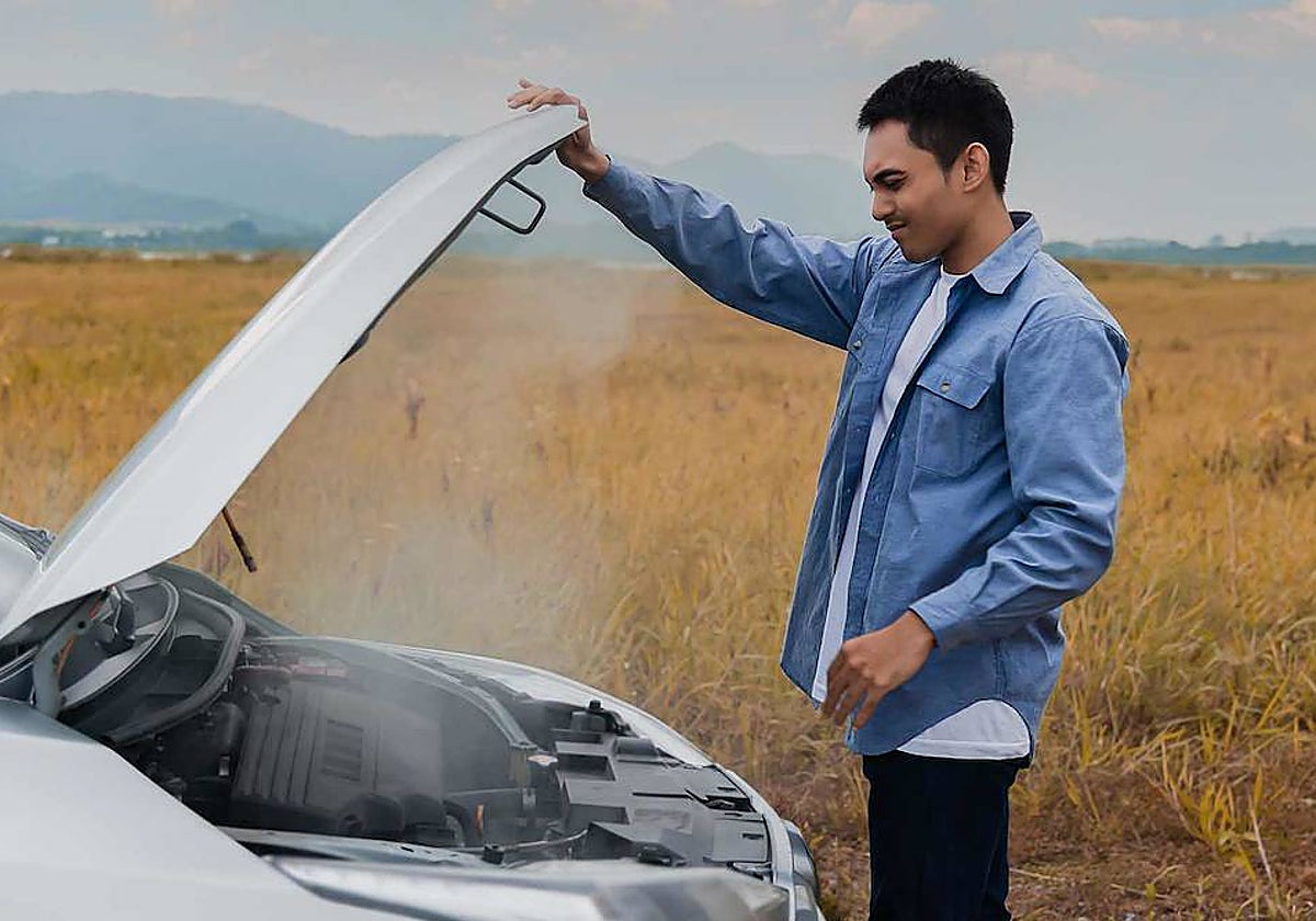 Un sobrecalentamiento de motor