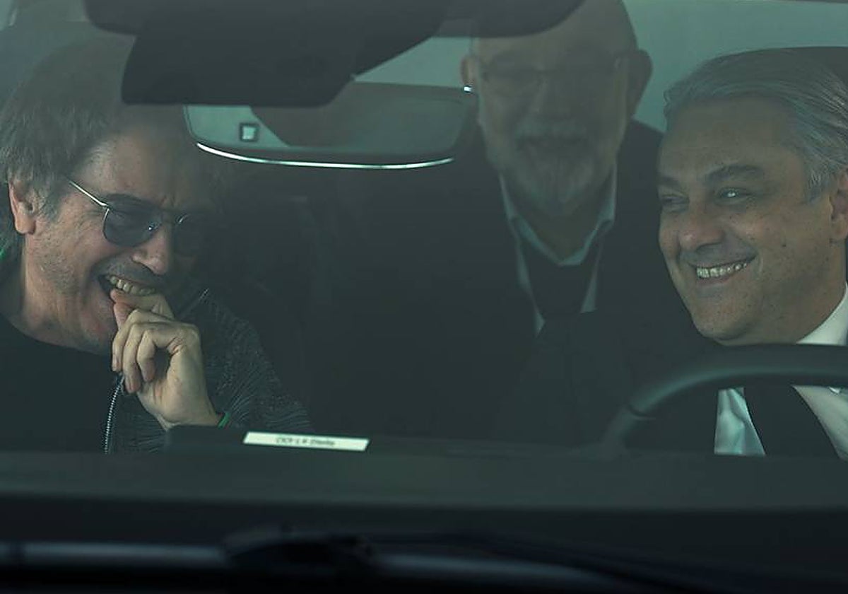 Desde la izq: Jean-Miche Jarre, Gilles Le Borgne y Luca de Meo