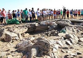 Vista general del yacimiento del Dolmen de Santa Inés