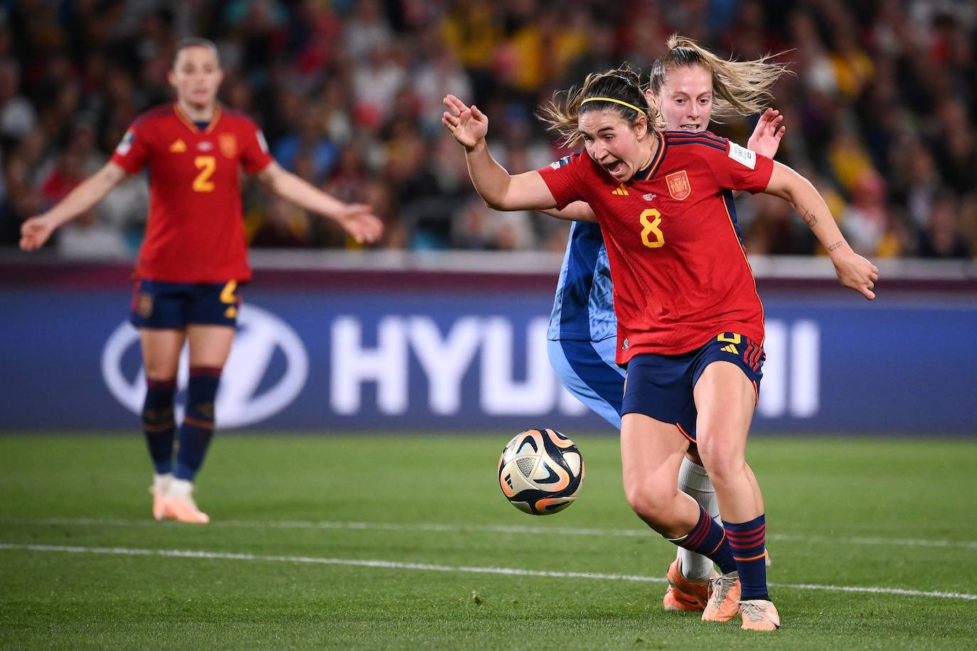 La española Mariona Caldentey, en una acción de la segunda parte.