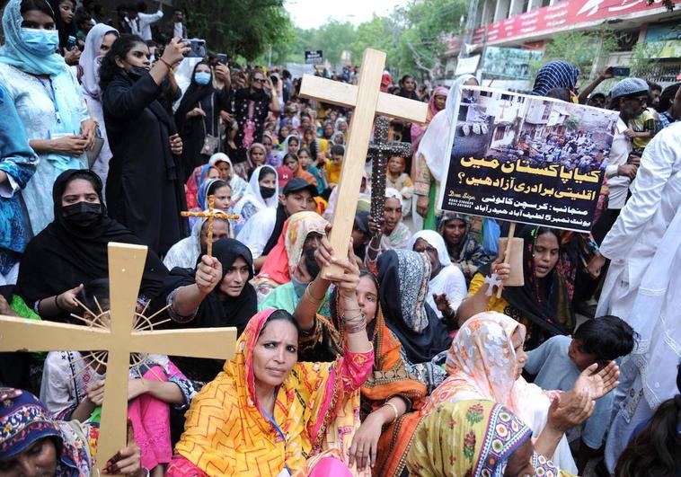 Caza de cristianos en Pakistán