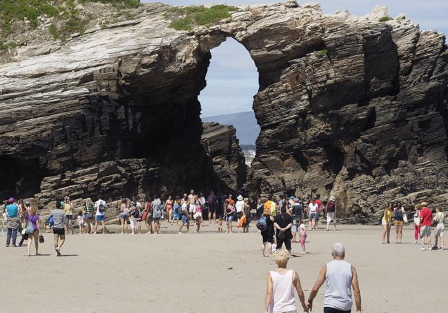 Playa de las Catedrales en Galicia.