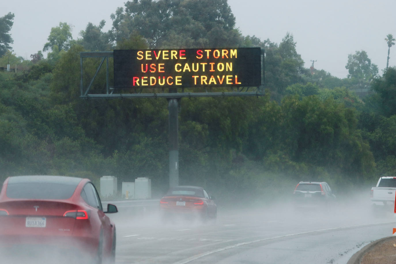 El devastador paso de la tormenta tropical Hilary por EE UU