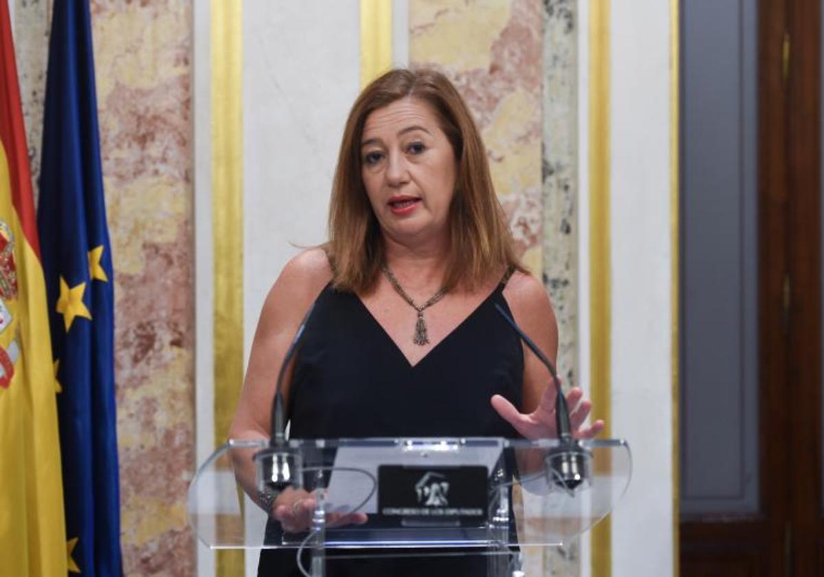 La presidenta del Congreso, Francina Armengol