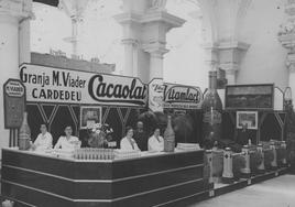 Stand de Cacaolat en la 6ª Feria de Barcelona (junio de 1933)