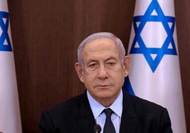 El primer ministro israelí, Benjamín Netanyahu, presidió este domingo una reunión de gabinete en Jerusalén.