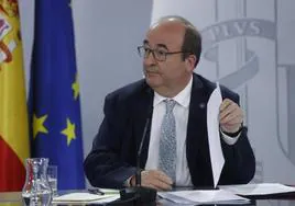 Miquel Iceta, ministro de Cultura y Deporte en funciones.