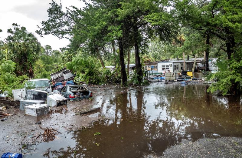 El huracán &#039;Idalia&#039; deja un escenario catastrófico en Florida