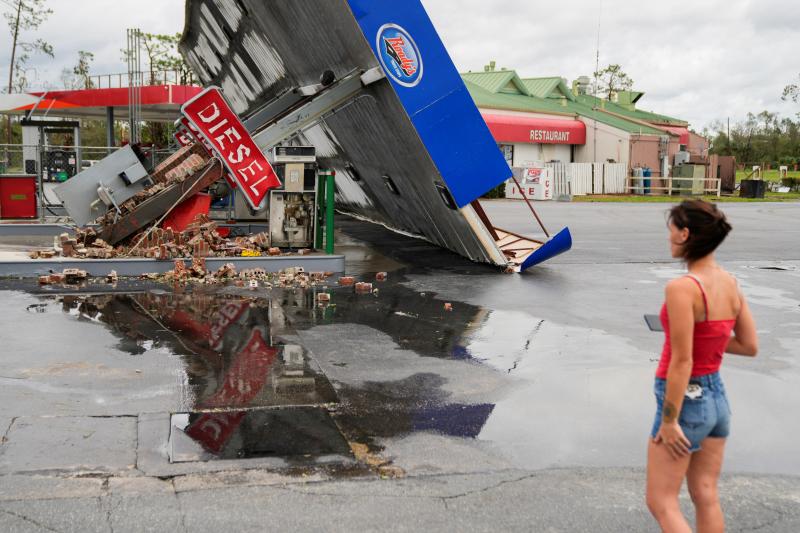 El huracán &#039;Idalia&#039; deja un escenario catastrófico en Florida