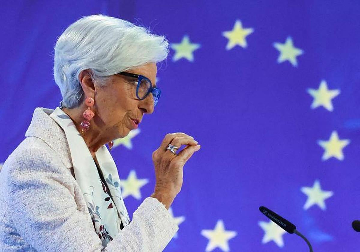 La presidenta del BCE, Christine Lagarde.