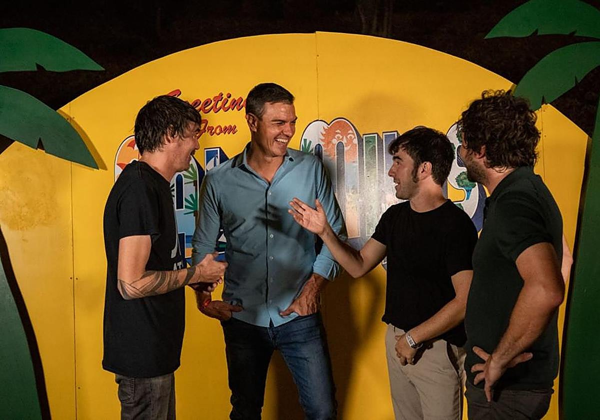 Sánchez, anoche en Mijas.