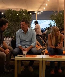 Imagen secundaria 2 - Sánchez, ayer en Mijas. 