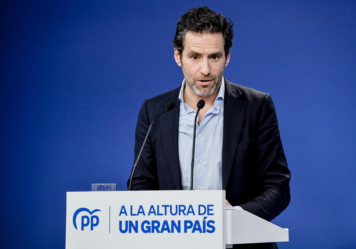 Borja Sémper comparece este lunes tras el comkité de dirección del PP.