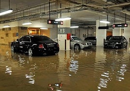 Algunos aparcamientos subterráneos se han inundado tras el paso de la última Dana
