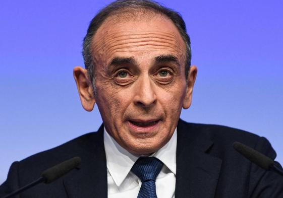 El excandidato presidencial francés Eric Zemmour