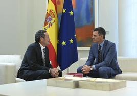 Sánchez este miércoles en la Moncloa con el Fiscal General del Estado, Álvaro García Ortiz