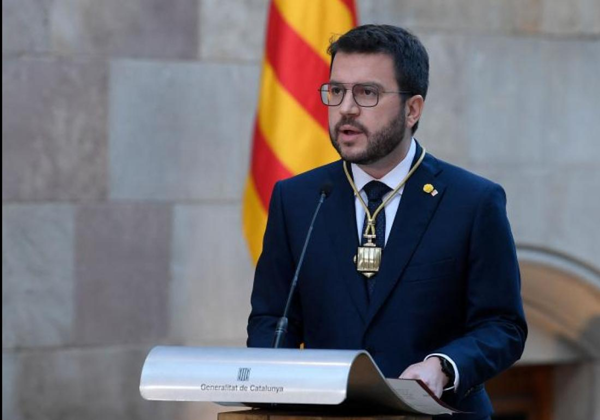 Pere Aragonès, presidente de la Generalitar de Cataluña y llíder de ERC,