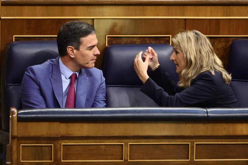 Pedro Sánchez y Yolanda Díaz