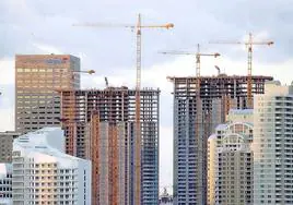 Edificios en construcción.