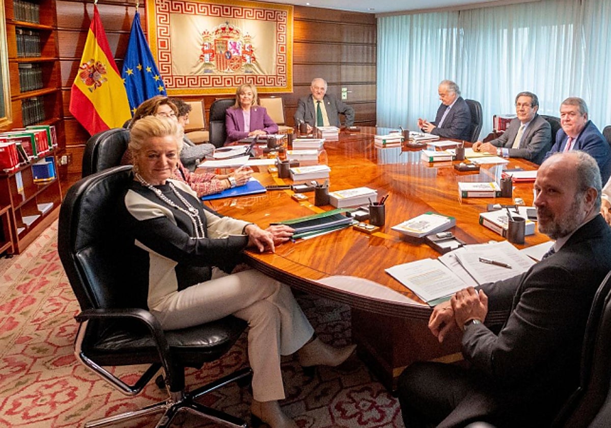 Los magistrados integrantes del Tribunal Constitucional.