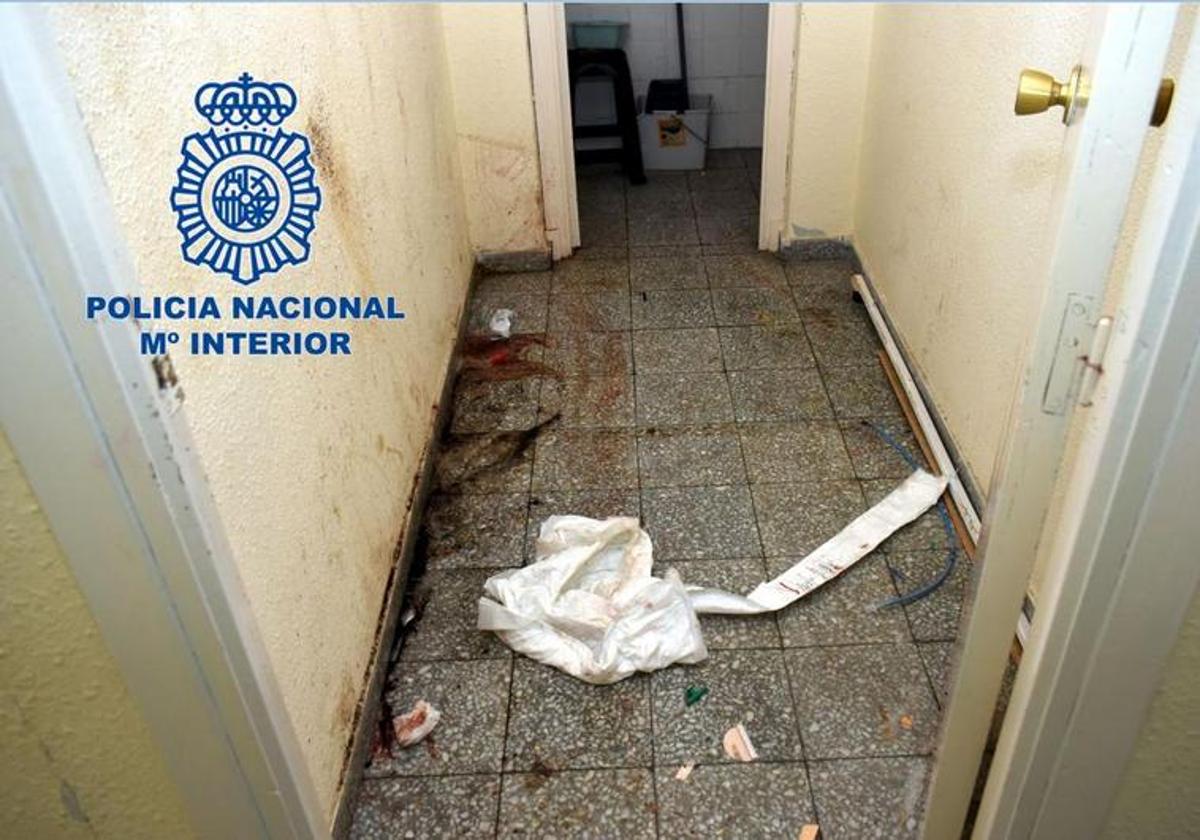 El lugar donde fue asesinado el joven de 18 años.