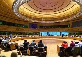 Sesión del Consejo de la Unión Europea en Bruselas