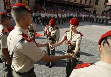 La dama cadete Borbón «abraza» los ideales de patriotismo, honor, valor, lealtad y servicio