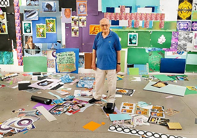 Luis Gordillo en su estdio.