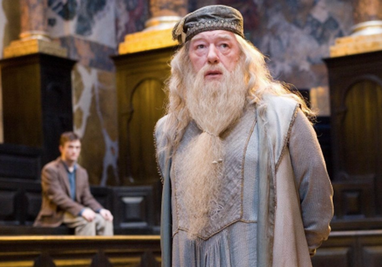 Michael Gambon en su papel de Albus Dumbledore