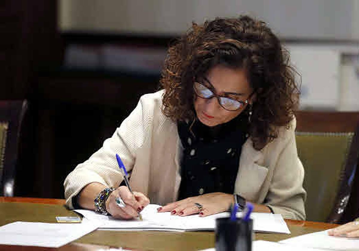 La ministra de Hacienda en funciones, María Jesús Montero.