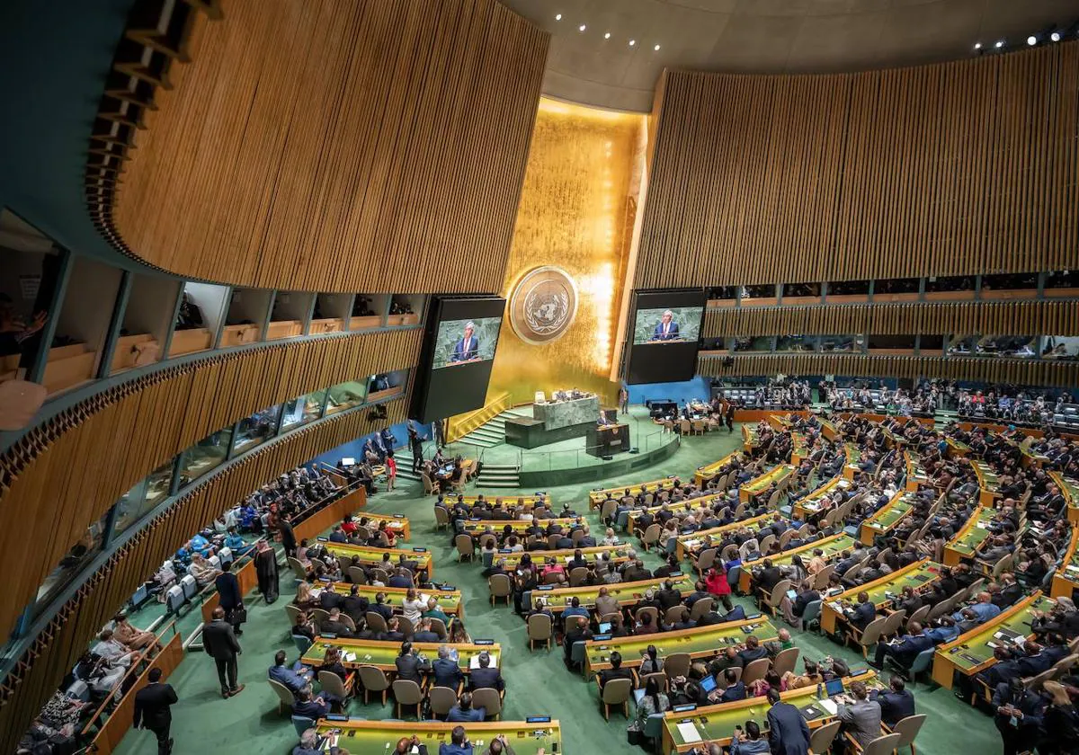 Plenario de la Asamblea General de Naciones Unidas.
