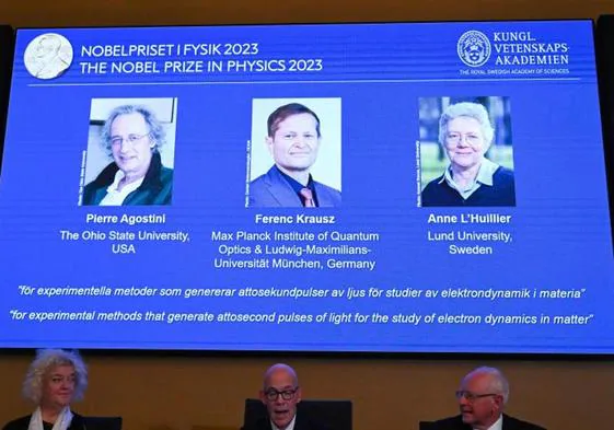 El Nobel de Física reconoce a los pioneros de los attosegundos
