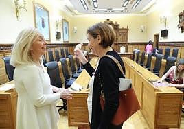 Sara Alvarez Rouco y Carmen Moriyón el pasado mes de junio.