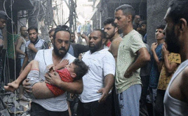 La población civil de Gaza también sufre los ataques de Israel.
