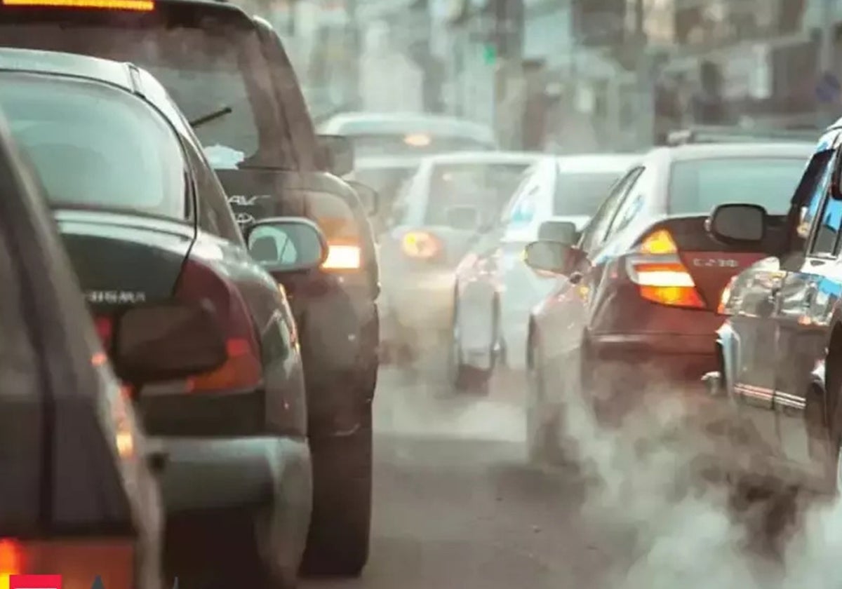 Contaminación provocada por vehículos.