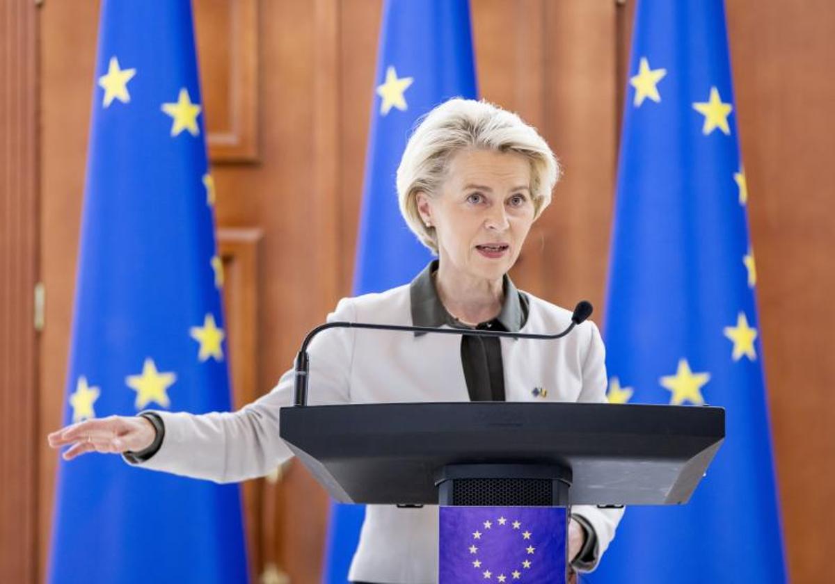 La presidenta de la Comisión Europea, Ursula von der Leyen.