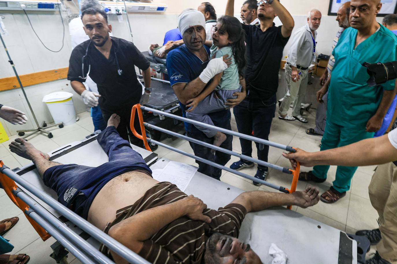 Las imágenes del ataque al hospital de Gaza