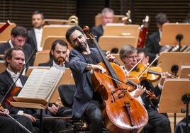 Pablo Ferrández, en el concierto que ofreció el lunes en el Lincoln Center de Nueva York.