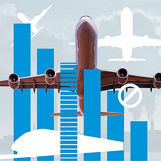 Acabar con estos once vuelos nacionales ahorraría más de 300.000 toneladas de CO2