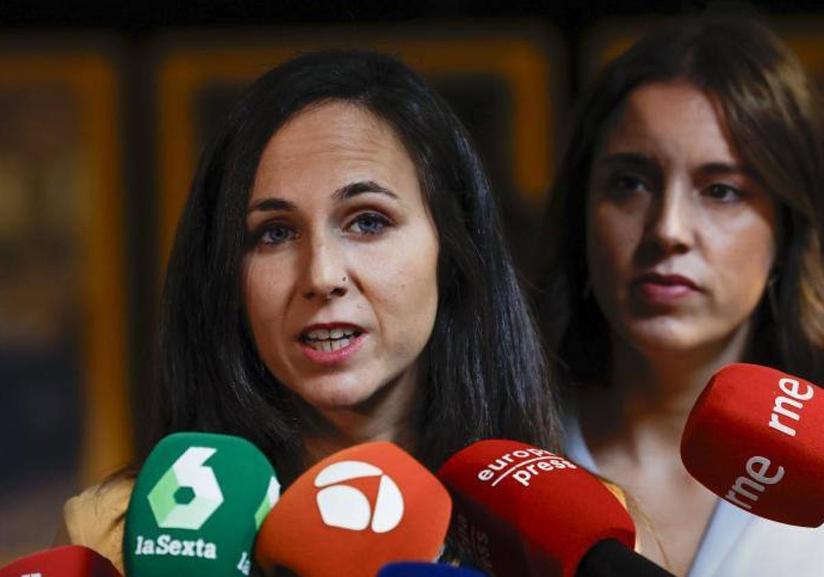 La ministra de Derechos Sociales en funciones, Ione Belarra.