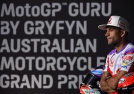 Jorge Martín, durante la presentación del GP de Australia de motociclismo.