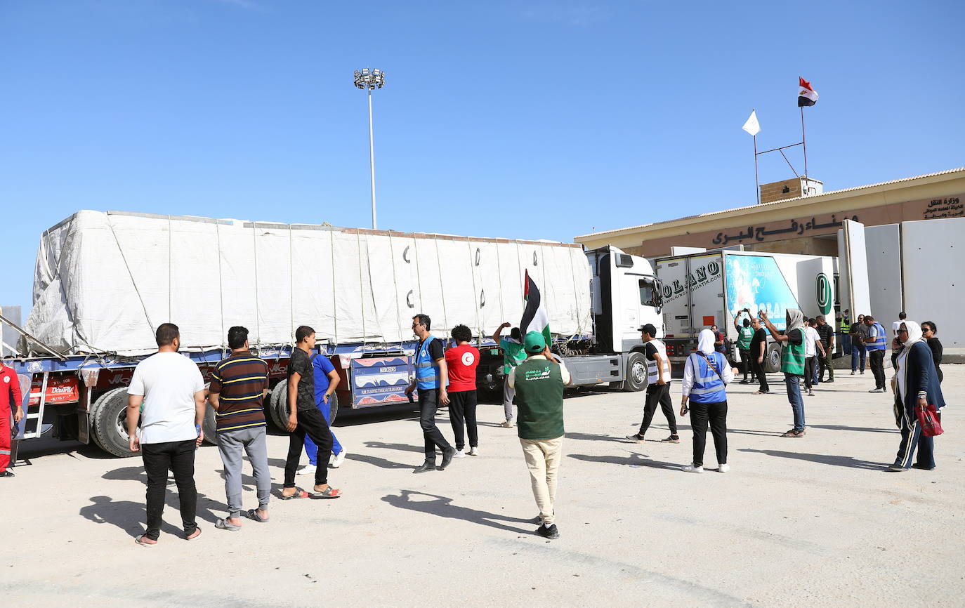 Entrada de la ayuda a Gaza