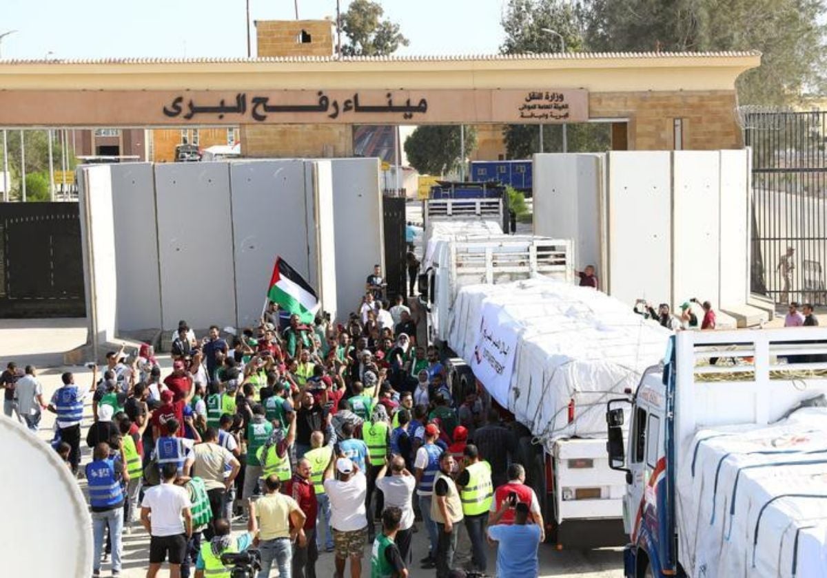 Entrada de la ayuda a Gaza