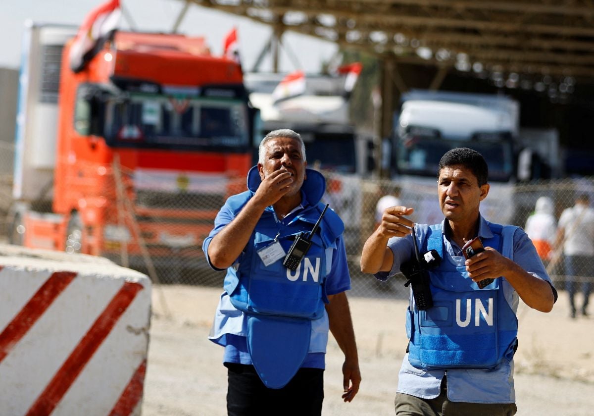 Entrada de la ayuda a Gaza